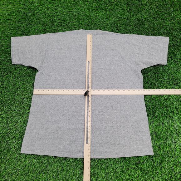 Vintage 80s Jerzees Shirt Large 22x26 Gray USA - Picture 4 of 12